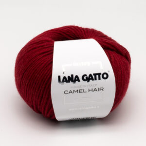 Пряжа для вязания LANA GATTO "CAMEL HAIR" (№5911) Красный темный