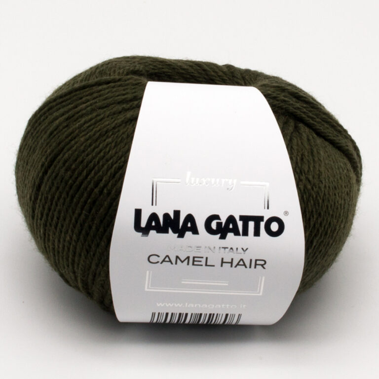 Пряжа для вязания LANA GATTO "CAMEL HAIR" (№5913) Оливковый