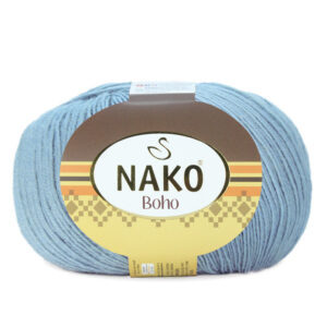 Пряжа для вязания NAKO "BOHO KLASIK" (№12408) Голубой