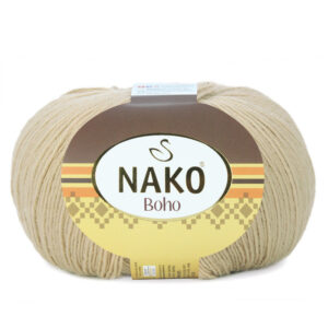 Пряжа для вязания NAKO "BOHO KLASIK" (№12534) Молочный