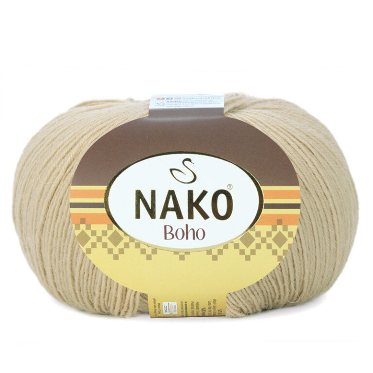 Пряжа для вязания NAKO "BOHO KLASIK" (№12534) Молочный