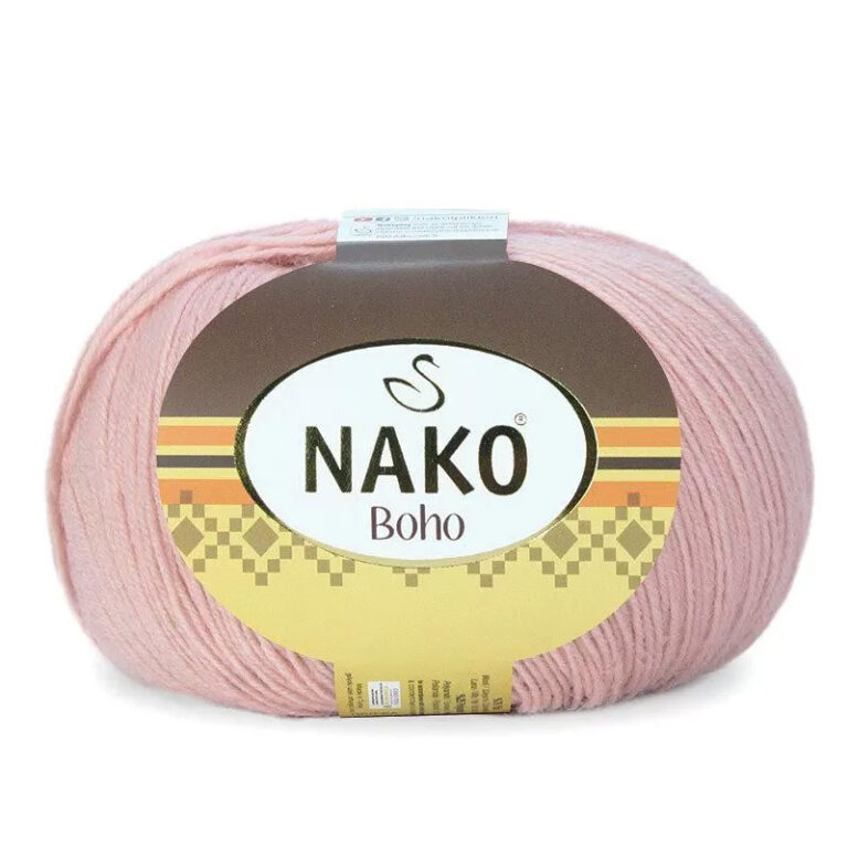 Пряжа для вязания NAKO "BOHO KLASIK" (№12538) Розовый