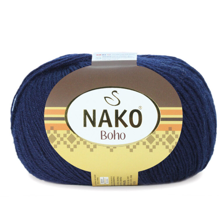 Пряжа для вязания NAKO "BOHO KLASIK" (№2418) Т.синий