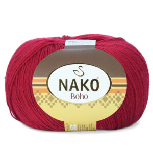 Пряжа для вязания NAKO "BOHO KLASIK" (№4267) Т.вишневый
