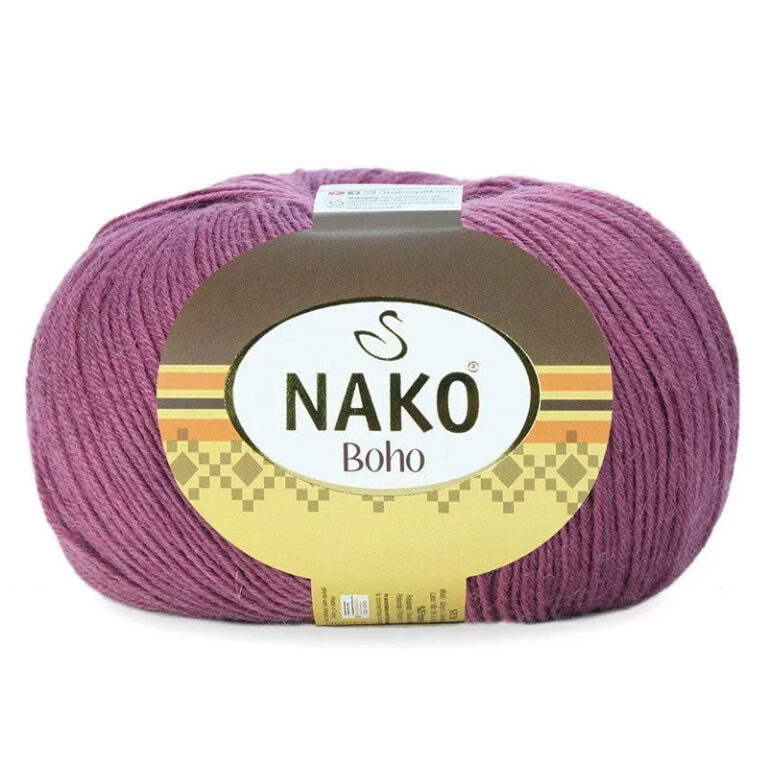 Пряжа для вязания NAKO "BOHO KLASIK" (№569) Св.слива