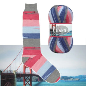 Пряжа для вязания NAKO "BOHO KONSEPT" (№81740) Принт