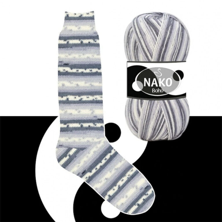 Пряжа для вязания NAKO "BOHO KONSEPT" (№82164) Принт
