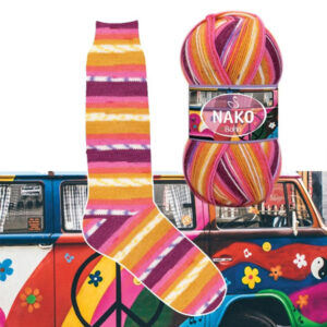 Пряжа для вязания NAKO "BOHO KONSEPT" (№82259) Принт