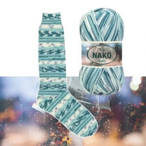 Пряжа для вязания NAKO "BOHO KONSEPT" (№82693) Принт