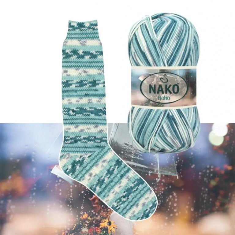 Пряжа для вязания NAKO "BOHO KONSEPT" (№82693) Принт