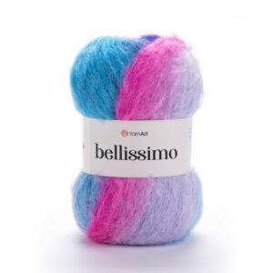 Пряжа для вязания YARNART “BELLISSIMO” (№1407) Бирюза сирень синий