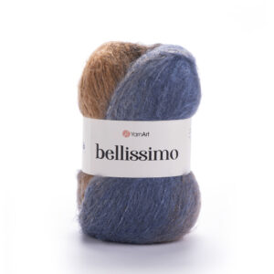 Пряжа для вязания YARNART “BELLISSIMO” (№1417) Синий рыжий