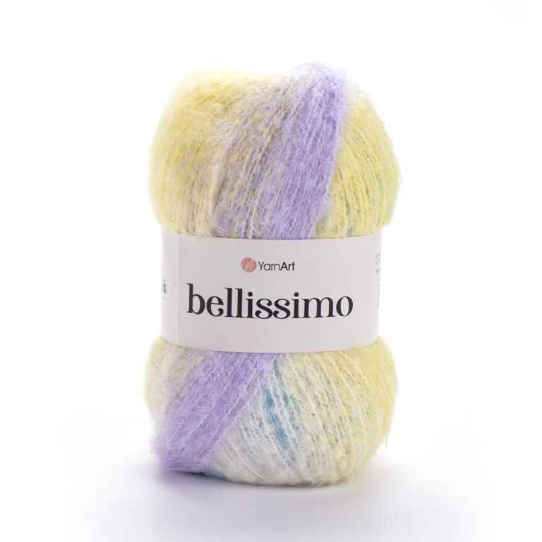 Пряжа для вязания YARNART “BELLISSIMO” (№1422) Желтый сирень бирюзовый