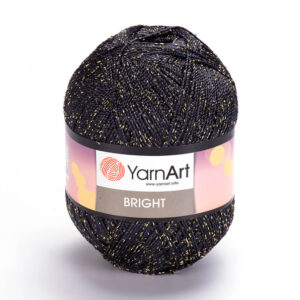 Пряжа для вязания YARNART "BRIGHT" (№105) Чёрный/золото