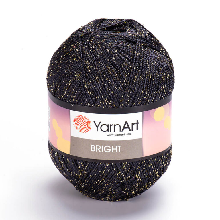 Пряжа для вязания YARNART "BRIGHT" (№105) Чёрный/золото