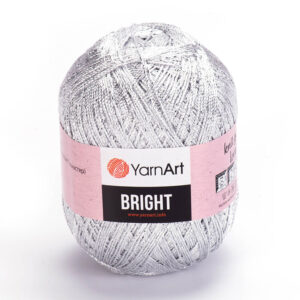Пряжа для вязания YARNART "BRIGHT" (№128) Серебро