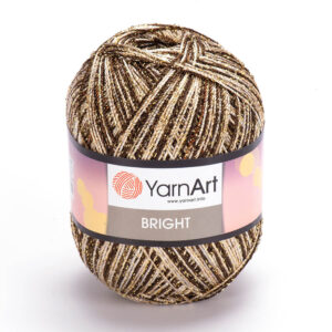 Пряжа для вязания YARNART "BRIGHT" (№227) Золото/тёмно-коричневый