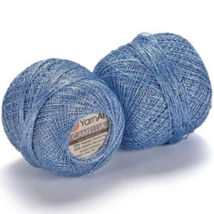 Пряжа для вязания YARNART "CAMELLIA" (№417) Голубой