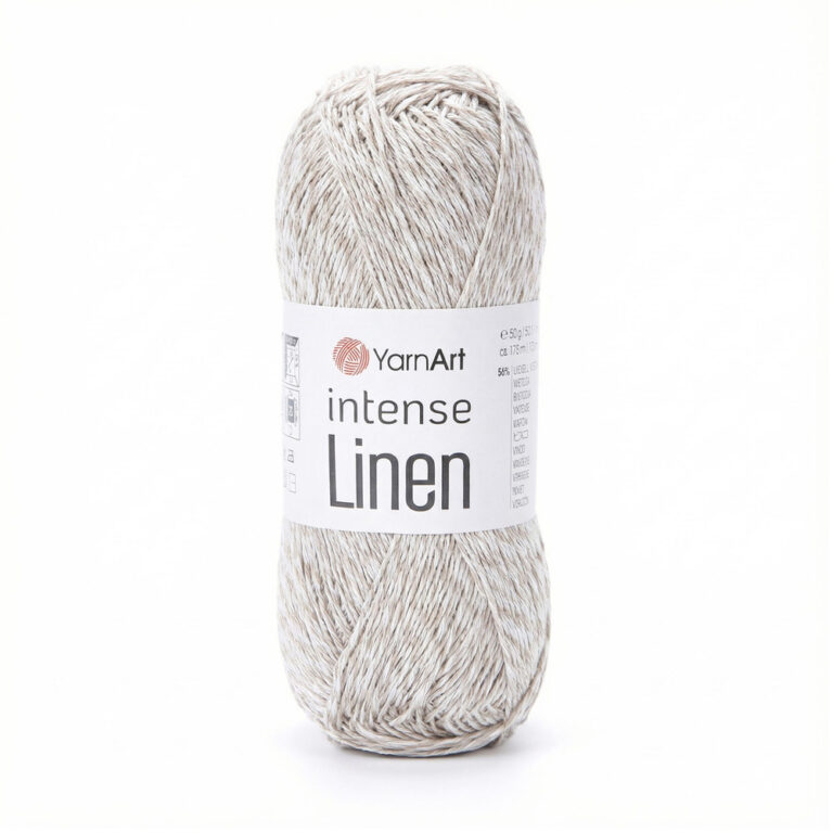 Пряжа для вязания YARNART "INTENSE LINEN" (№4100) Светлый лён