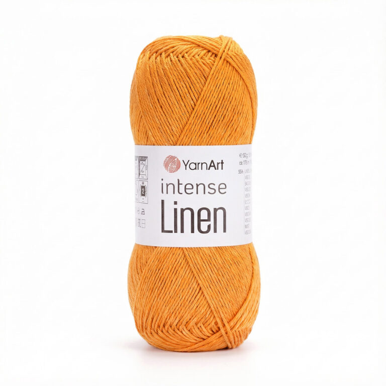 Пряжа для вязания YARNART "INTENSE LINEN" (№4116) Желто-оранжевый