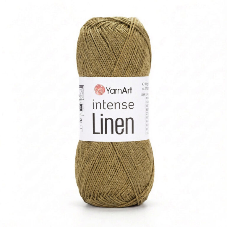 Пряжа для вязания YARNART "INTENSE LINEN" (№4120) Оливковый