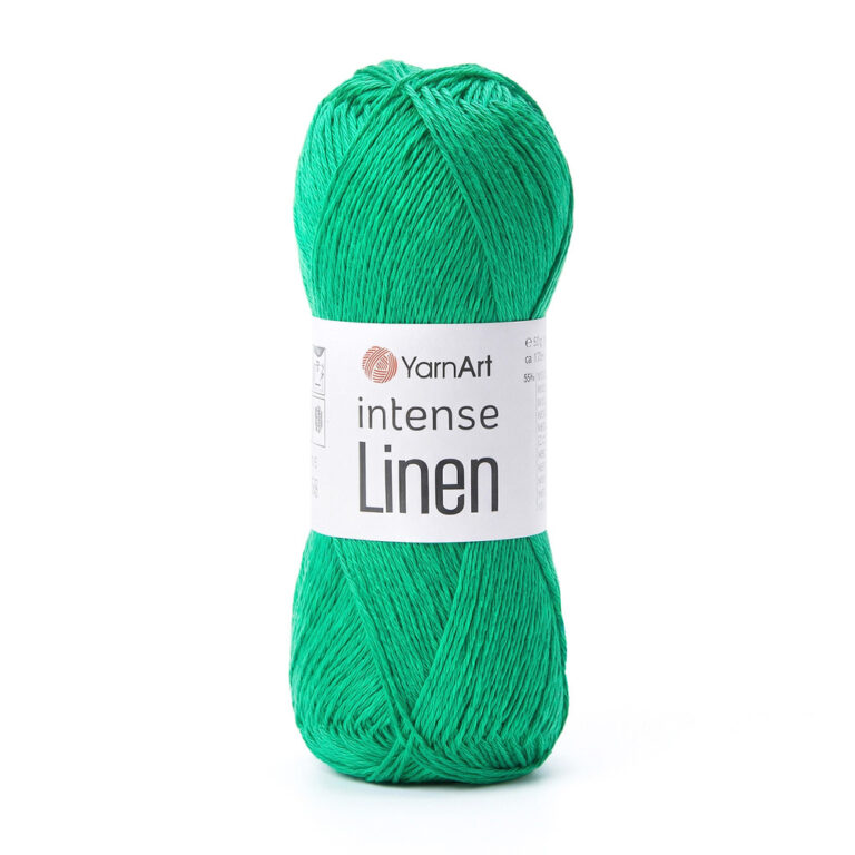 Пряжа для вязания YARNART "INTENSE LINEN" (№4126) Ярко-зеленый