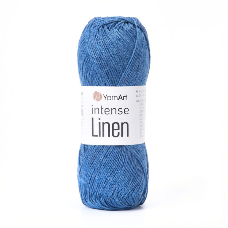 Пряжа для вязания YARNART "INTENSE LINEN" (№4128) Темно-голубой