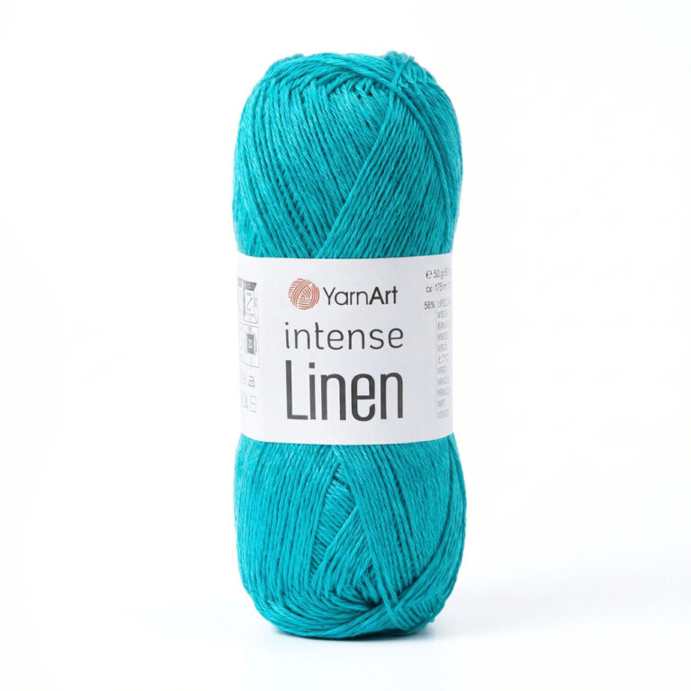 Пряжа для вязания YARNART "INTENSE LINEN" (№4129) Темная бирюза