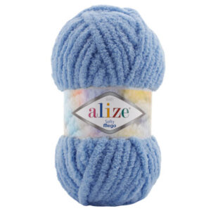 Пряжа для вязания ALIZE "SOFTY MEGA" (№374) Св. джинсовый
