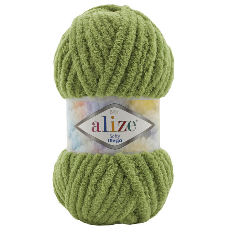 Пряжа для вязания ALIZE "SOFTY MEGA" (№485) Сухая мята
