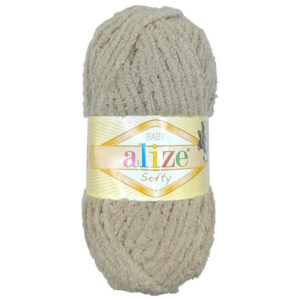 Пряжа для вязания ALIZE "SOFTY MEGA" (№617) Кофе с молоком