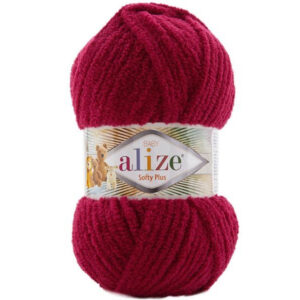 Пряжа для вязания ALIZE "SOFTY PLUS" (№107) Спелая вишня