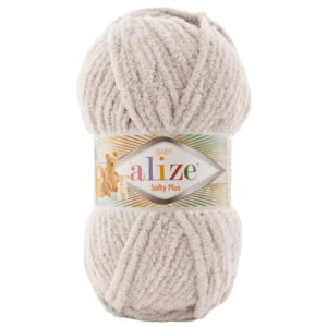 Пряжа для вязания ALIZE "SOFTY PLUS" (№599) Слоновая кость