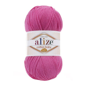 Пряжа для вязания ALIZE "COTTON BABY SOFT" (№181) Темно-розовый
