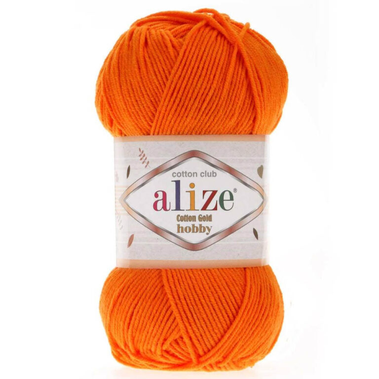 Пряжа для вязания ALIZE COTTON GOLD HOBBY (№37) Оранжевый