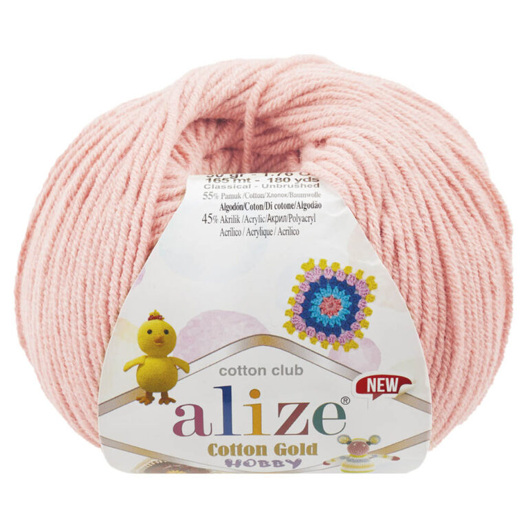 Пряжа для вязания ALIZE COTTON GOLD HOBBY NEW (№393) Розовая вишня