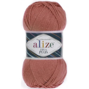 Пряжа для вязания ALIZE "DIVA PLUS" (№258) Вялая роза