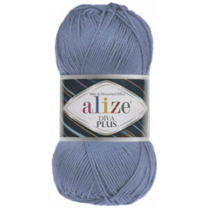 Пряжа для вязания ALIZE "DIVA PLUS" (№303) Голубой