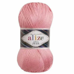 Пряжа для вязания ALIZE "DIVA PLUS" (№32) Св. розовый