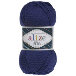 Пряжа для вязания ALIZE "DIVA PLUS" (№360) Электрик