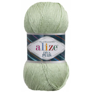 Пряжа для вязания ALIZE "DIVA PLUS" (№375) Св.салат