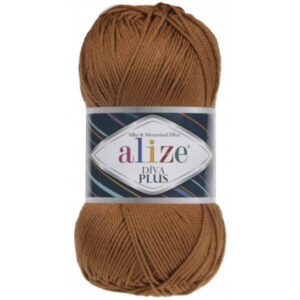 Пряжа для вязания ALIZE "DIVA PLUS" (№397) Кофейная карамель