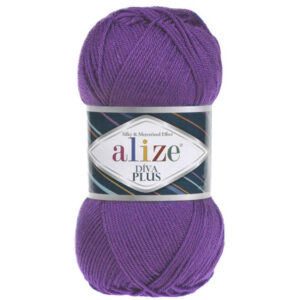 Пряжа для вязания ALIZE "DIVA PLUS" (№475) Фиолетовый