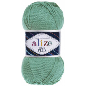 Пряжа для вязания ALIZE "DIVA PLUS" (№482) Св.зелёный