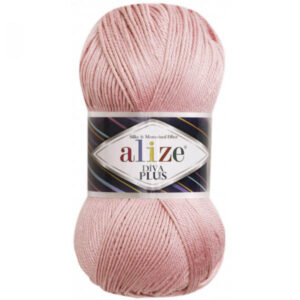 Пряжа для вязания ALIZE "DIVA PLUS" (№556) Св.розовый