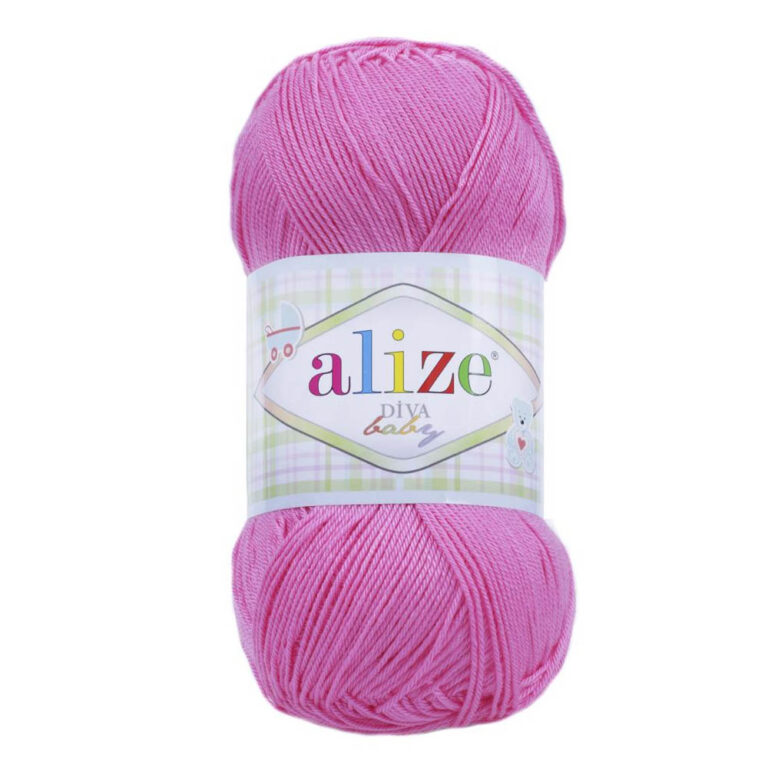 Пряжа для вязания ALIZE "DIVA BABY" (№121) Розовый