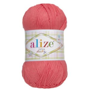 Пряжа для вязания ALIZE "DIVA BABY" (№379) Коралл