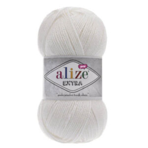 Пряжа для вязания ALIZE "EXTRA" (№55) Белый