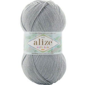 Пряжа для вязания ALIZE "HAPPY BABY NEW" (№344) Серый
