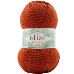 Пряжа для вязания ALIZE "HAPPY BABY NEW" (№408) Терракот